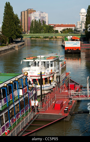 Österreich, Wien 1, Donaukanal am Franz Josefs-Kai Stockfoto