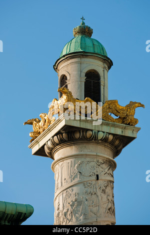 Österreich, Wien 4, Karlsplatz, Karlskirche, Gestiftet 1713 Vom Kaiser Karl VI, Stockfoto