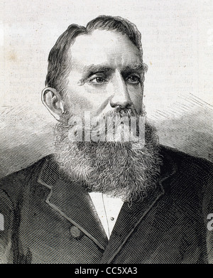 Rafael Nunez (1825-1894). Kolumbianische Autor, Rechtsanwalt, Journalist und Politiker. Präsident von Kolumbien im Jahr 1880 und 1884. Stockfoto