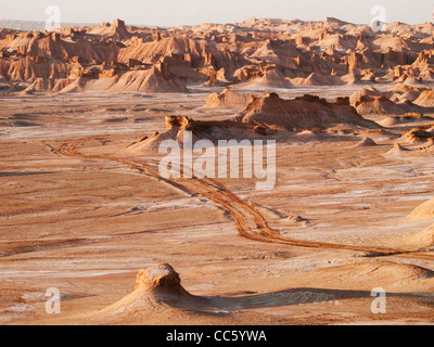 Urho Geisterschloss, Karamay, Xinjiang, China Stockfoto