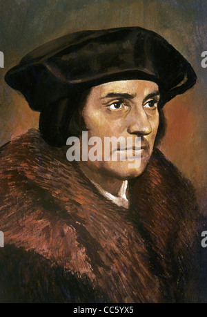 Thomas More (1478-1535). Englischer Jurist, Philosoph, Autor, Staatsmann und Humanist. Stockfoto