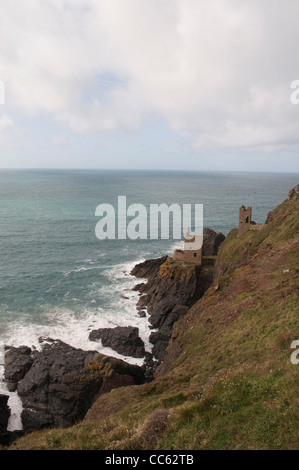 Botallack Mine Kronen, Cornwall Stockfoto