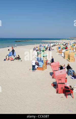 Wustrow Strand, Seebad Wustrow, Fisch-Darß-Zingst-Halbinsel, Mecklenburg-Western Pomerania, Deutschland, Europa Stockfoto