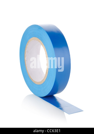 Rolle Isolierband isoliert auf weißem Hintergrund Stockfoto