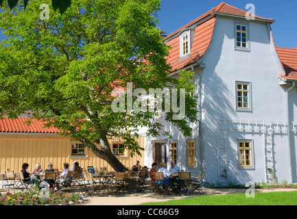 Schillerhaus, die Residenz der Charlotte von Lengefeld und treffen zu platzieren, von Goethe und Schiller, Rudolstadt, Deutschland Stockfoto