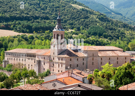 Benedictine, Monasterio de Yuso, Kloster Yuso, San Millan de Cogolla, La Rioja Alta, Spanien Stockfoto