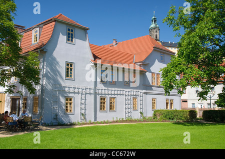 Schillerhaus, die Residenz der Charlotte von Lengefeld und treffen zu platzieren, von Goethe und Schiller, Rudolstadt, Deutschland Stockfoto