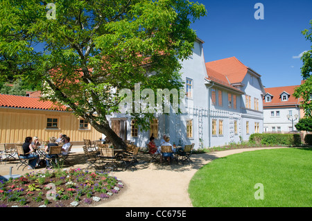 Schillerhaus, die Residenz der Charlotte von Lengefeld und treffen zu platzieren, von Goethe und Schiller, Rudolstadt, Deutschland Stockfoto