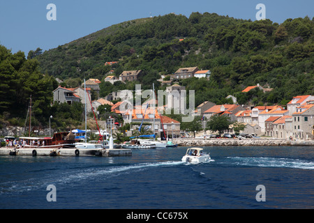 Die Insel Sipan kroatien Stockfoto