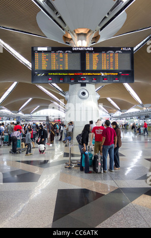 Innenraum des Terminals, Kuala Lumpur International Airport, Sepang, Malaysia Stockfoto