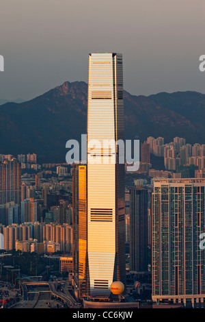 China, Hong Kong, West Kowloon, International Commerce Center Gebäude (ICC) Stockfoto