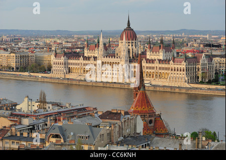 Parlamentsgebäude in Budapest, Ungarn Stockfoto