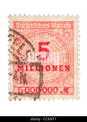 Briefmarke Deutsches Reich 5 Millionen