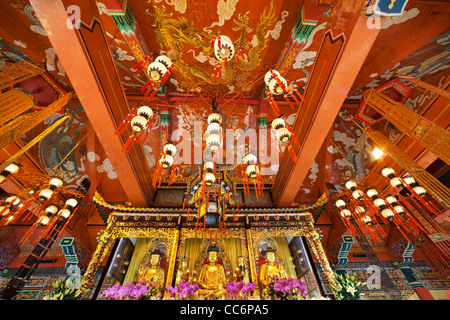 China, Hong Kong, Lantau, Innere des Po Lin Kloster Stockfoto