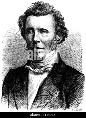 Friedrich Wöhler (31. Juli 1800 – 23. September 1882) deutscher Chemiker, bekannt für die Synthese von Harnstoff und verschiedene chemische Elemente Stockfoto