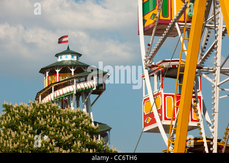 Österreich, Wien II, Prater Vergnügungspark Wurstelprater, Rodeln. Der Toboggan Im Wiener Prater Stockfoto