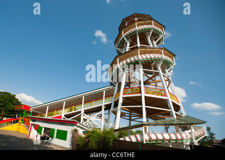 Österreich, Wien II, Prater Vergnügungspark Wurstelprater, Rodeln. Der Toboggan Im Wiener Prater Stockfoto