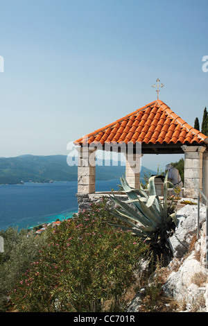 Franziskanerkloster (Lady of Karmen Church) in der Nähe von Orebic, Kroatien Stockfoto