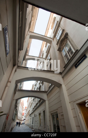Österreich, Wien 1, Blutgasse, Schwippbögen Stockfoto