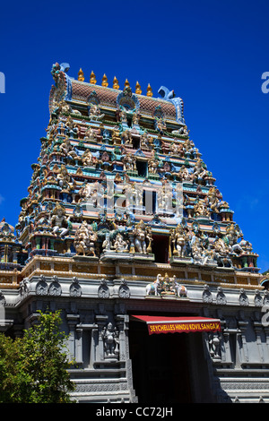 Seychellen Hindu-Tempel, auf Quincy, Victoria Stadtzentrum, Insel Mahe, Seychellen Stockfoto