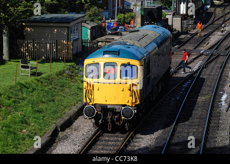 Klasse 33/1 Nr. D6528 British Rail TOPS Nummer 33111 der Swanage Railway Dorset England uk Stockfoto