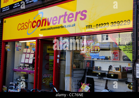 Cash Converters Geld Shop, Cambridge, England, UK Stockfoto