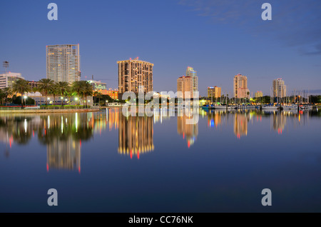 Skyline von Saint Petersburg, Florida Stockfoto