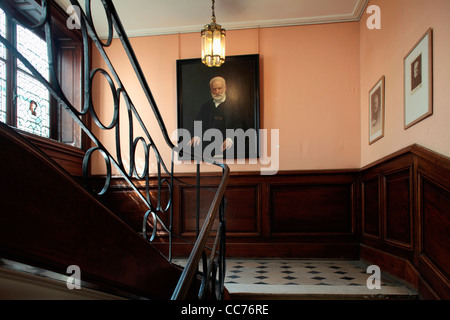 Frankreich, Paris, die Treppe des Maison de Victor Hugo-Victor Hugo Hausmuseum Stockfoto