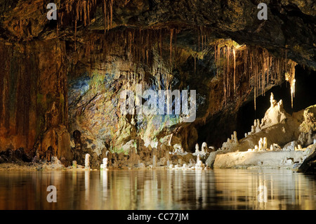 Saalfelder Feengrotten Tourist Mine, Saalfeld, Thüringen, Deutschland, Europa Stockfoto