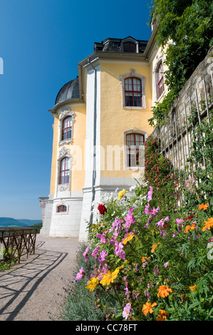 Rokoko-Schloss Dornburg, Dornburg Burgen, Thüringen, Deutschland, Europa Stockfoto