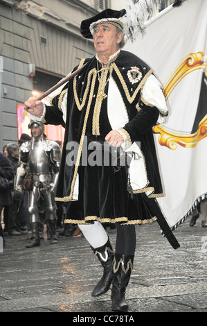 Florenz - Cavalcata dei Magi, der traditionelle Umzug der Erscheinung des Herrn am 6. Januar Stockfoto