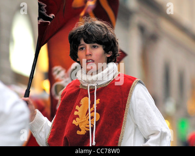 Florenz - Cavalcata dei Magi, der traditionelle Umzug der Erscheinung des Herrn am 6. Januar Stockfoto