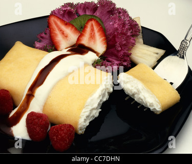 Käse Blintzes Stockfoto