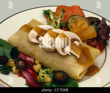 Fleisch Blintzes Stockfoto