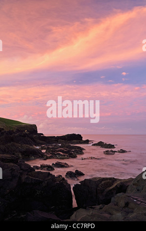 Küste bei Sonnenuntergang, runden Kopf, Stanley, Tasmanien, Australien Stockfoto