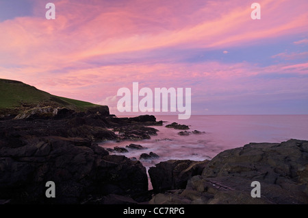 Küste bei Sonnenuntergang, runden Kopf, Stanley, Tasmanien, Australien Stockfoto