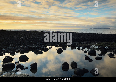 Küste bei Sonnenuntergang, runden Kopf, Stanley, Tasmanien, Australien Stockfoto