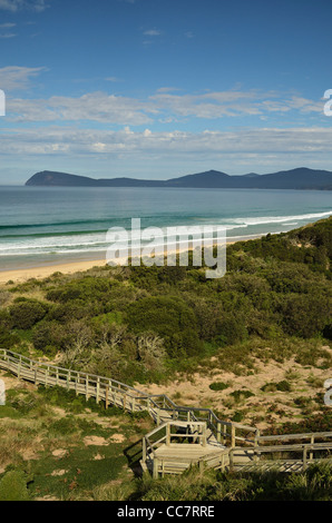 Gehweg, Bruny Island, Tasmanien, Australien Stockfoto