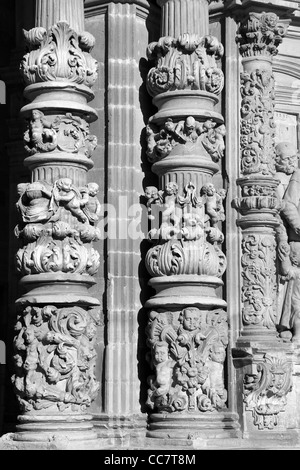 Details zu den berühmten katholische Kathedrale in Astorga, Spanien Stockfoto