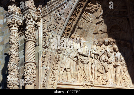 Details zu den berühmten katholische Kathedrale in Astorga, Spanien Stockfoto