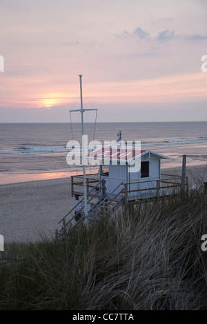 Rettungsschwimmer Station, Rantum, Sylt, Nordsee, Deutschland Stockfoto