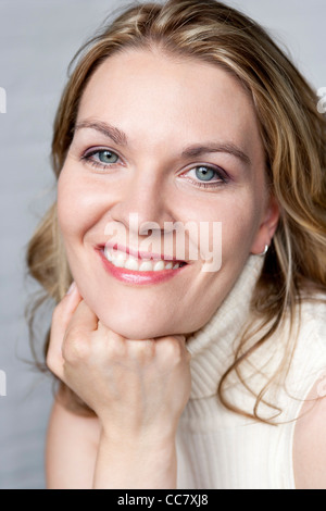 Close-up Portrait Frau Stockfoto