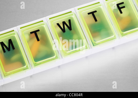 Pille-Container Stockfoto