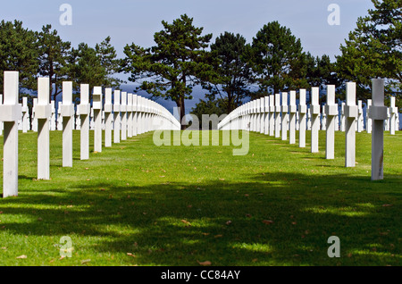 amerikanische Zweiter Weltkrieg Friedhof in Colleville-Sur-Mer, Normandie Stockfoto