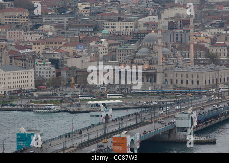 Blick über Istanbul vom Galata-Turm. Stockfoto