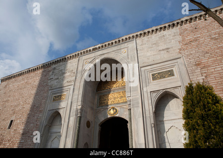 Kaiserlichen Tor - Topkapi Palast, Istanbul. Stockfoto