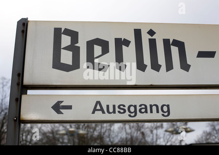 Berlin-Zeichen Stockfoto