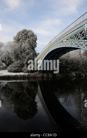Winter-Szene in Chester UK Stockfoto