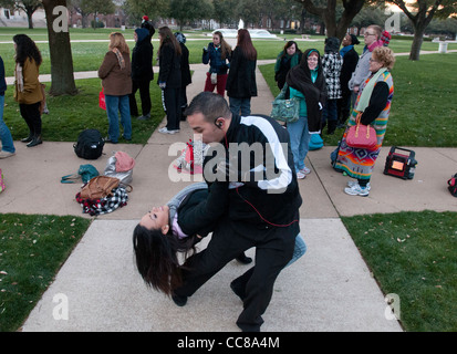 "So Sie Think You Can Dance" Vorsingen als Southern Methodist University in Dallas, Tx. Stockfoto