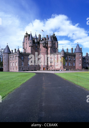 Schottische Glamis Castle Stammsitz der Grafen von Strathmore und die Kindheit der Königin Elizabeth die Königin Mutter in der Nähe von Glamis Angus Schottland Großbritannien Stockfoto